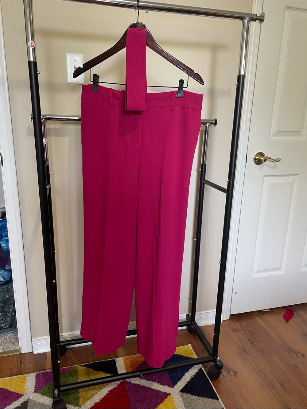 le chateau Wide-Leg Pants in Fuchsia